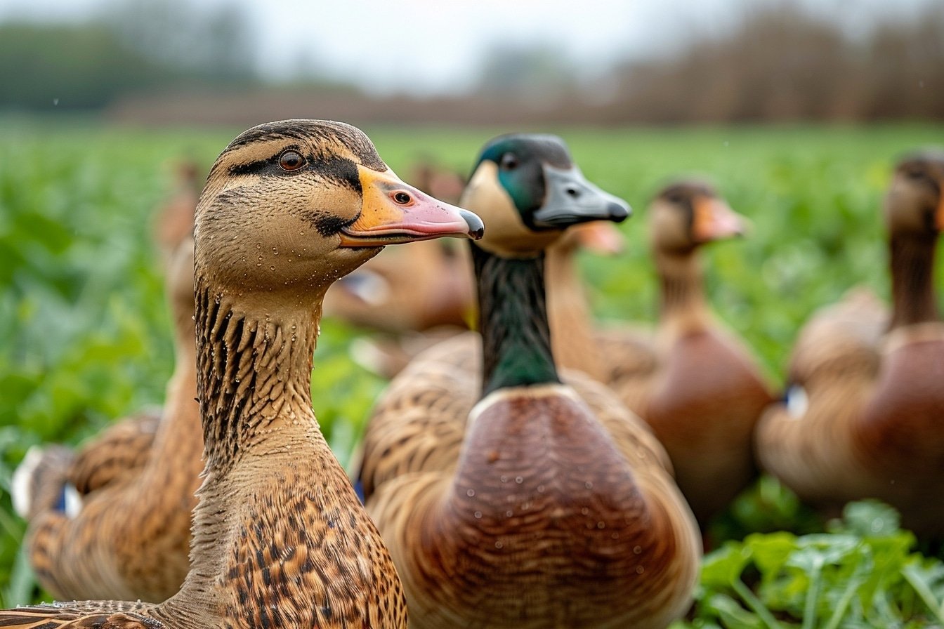 Utilisation des canards ou des oies pour la production